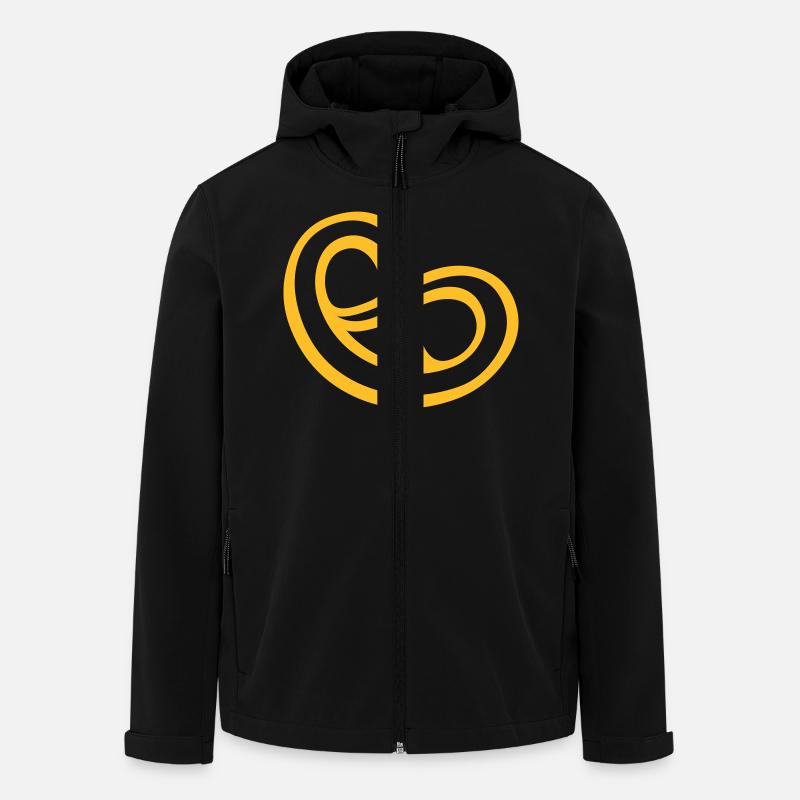 Brezel Liebe Muc München - Recycelte Männer Softshell-Jacke von Stanley/Stella - Schwarz