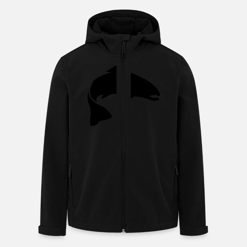 fish__f1 - Veste softshell homme en polyester recyclé Stanley/Stella - noir