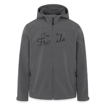 fragile - Veste softshell homme en polyester recyclé Stanley/Stella - noir - Devant - AI Model Male 185 light (185cm)