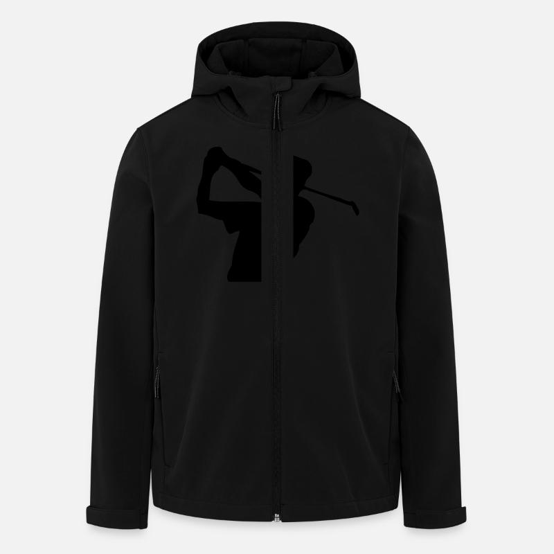 golf - Veste softshell homme en polyester recyclé Stanley/Stella - noir