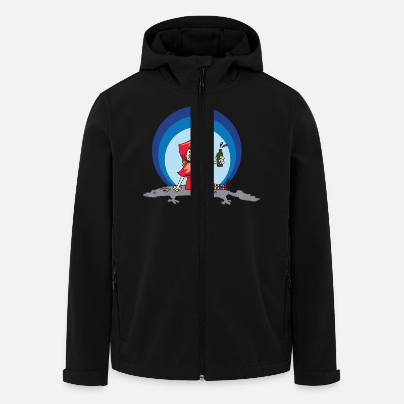 Rotkäppchen - Recycelte Männer Softshell-Jacke von Stanley/Stella - Schwarz