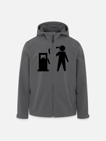 Suicide (petrol) - Men’s Recycled Softshell Jacket by Stanley/Stella - black