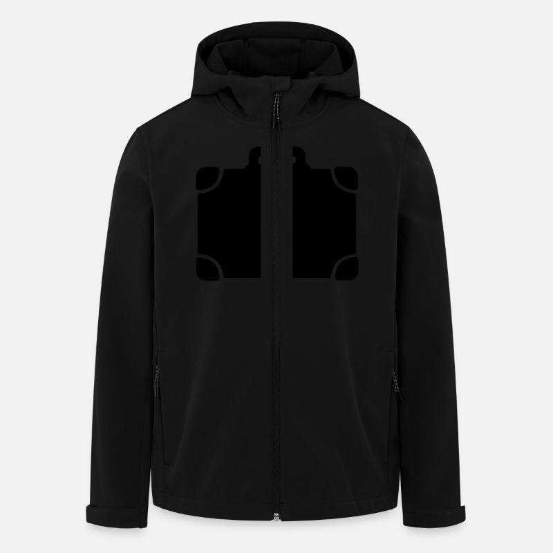 Suitcase - Men’s Recycled Softshell Jacket by Stanley/Stella - black