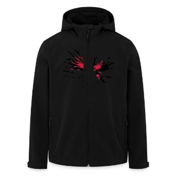 Spritzer - Recycelte Männer Softshell-Jacke von Stanley/Stella - Schwarz - Vorne - AI Model Male 185 light (185cm)