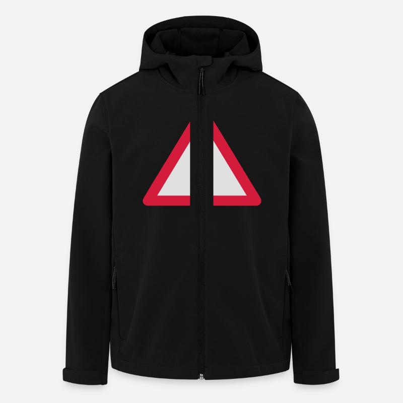 achtung_schild__f3 - Recycelte Männer Softshell-Jacke von Stanley/Stella - Schwarz