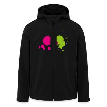 taches2 - Veste softshell homme en polyester recyclé Stanley/Stella - noir - Devant - AI Model Male 185 light (185cm)