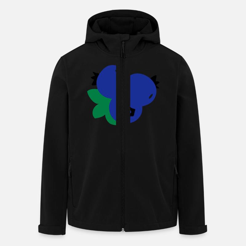 blueberries_fruits - Recycelte Männer Softshell-Jacke von Stanley/Stella - Schwarz