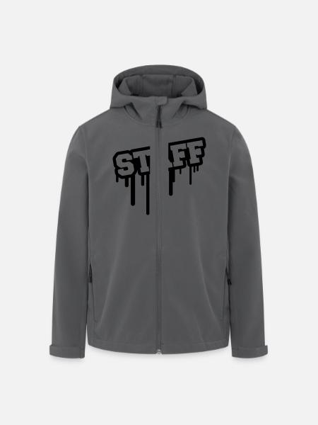 staff_grunge_la1 - Men’s Recycled Softshell Jacket by Stanley/Stella - black