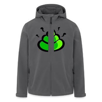 emoji caca vert - Veste softshell homme en polyester recyclé Stanley/Stella - noir - Devant - AI Model Male 185 light (185cm)