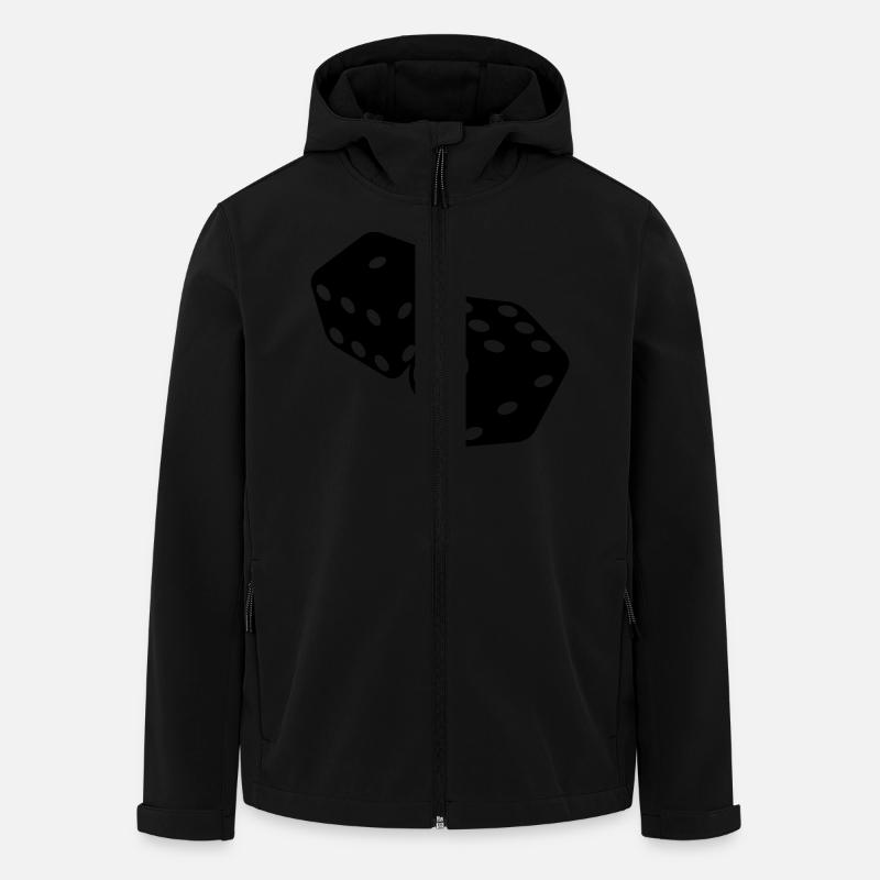 Dice - Men’s Recycled Softshell Jacket by Stanley/Stella - black