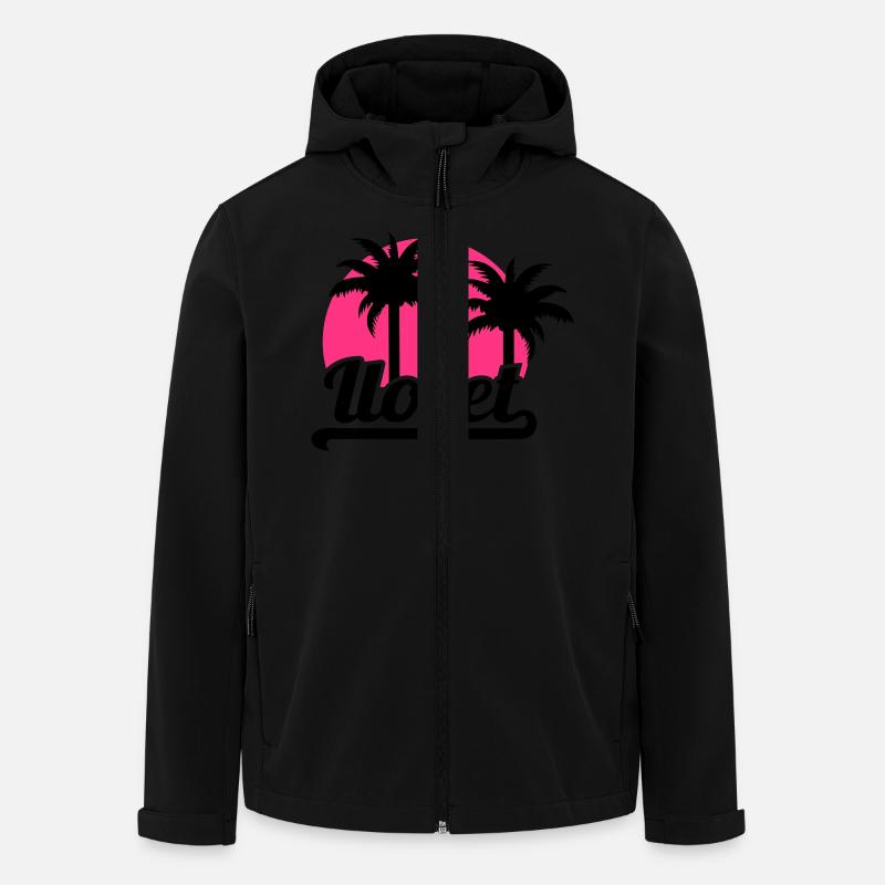 Lloret de Mar - Veste softshell homme en polyester recyclé Stanley/Stella - noir