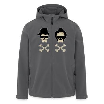 Blues-Brothers - Recycelte Männer Softshell-Jacke von Stanley/Stella - Schwarz - Vorne - AI Model Male 185 light (185cm)
