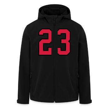 23 sports jersey football number new - Men’s Recycled Softshell Jacket by Stanley/Stella - black - Front - AI Model Male 185 light (185cm)