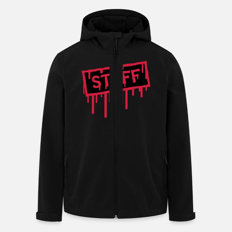 Staff Stamp - Veste softshell homme en polyester recyclé Stanley/Stella - noir