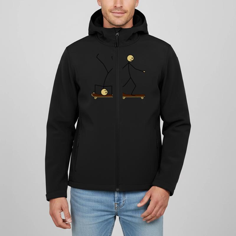 Skateboard Fun Men’s Recycled Softshell Jacket Discoverer by Stanley/Stella