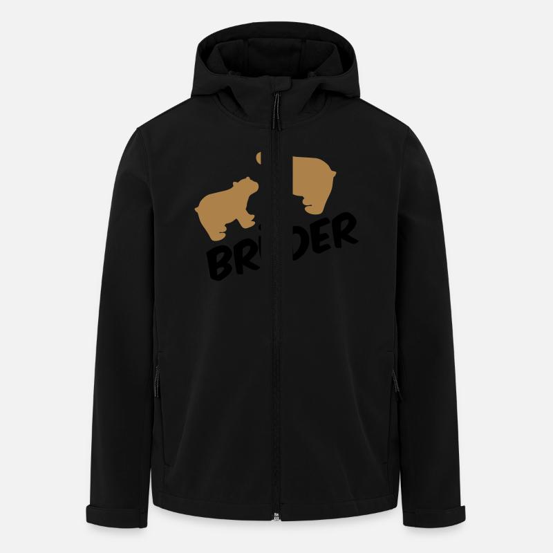 Brüder - Men’s Recycled Softshell Jacket by Stanley/Stella - black