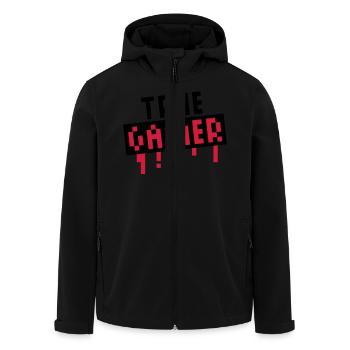 True Gamer Stamp - Veste softshell homme en polyester recyclé Stanley/Stella - noir - Devant - AI Model Male 185 light (185cm)