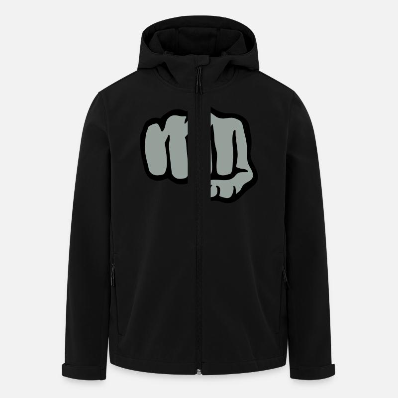 Fist - Men’s Recycled Softshell Jacket by Stanley/Stella - black