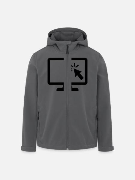 Computer - Recycelte Männer Softshell-Jacke von Stanley/Stella - Schwarz
