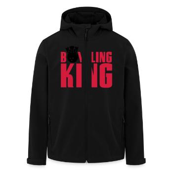 Bowling King - Recycelte Männer Softshell-Jacke von Stanley/Stella - Schwarz - Vorne - AI Model Male 185 light (185cm)