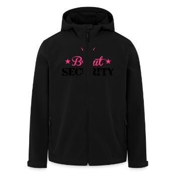 braut_security_5_2f_ - Recycelte Männer Softshell-Jacke von Stanley/Stella - Schwarz - Vorne - AI Model Male 185 light (185cm)