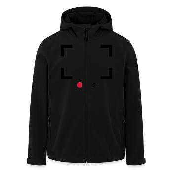 Recording - Recycelte Männer Softshell-Jacke von Stanley/Stella - Schwarz - Vorne - AI Model Male 185 light (185cm)