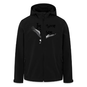 Im Herzen Fehrow - Recycelte Männer Softshell-Jacke von Stanley/Stella - Schwarz - Vorne - AI Model Male 185 light (185cm)