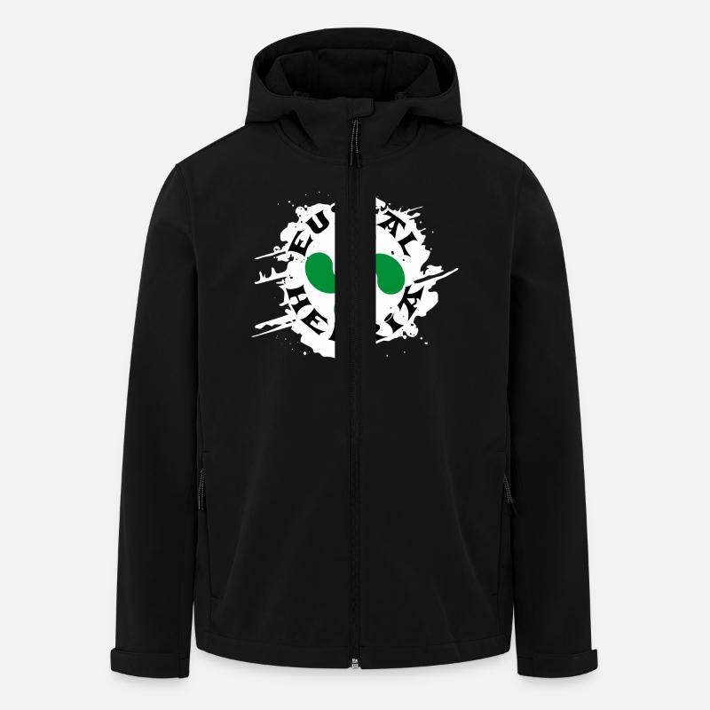 Croix Basque - Lauburu - Veste softshell homme en polyester recyclé Stanley/Stella - noir