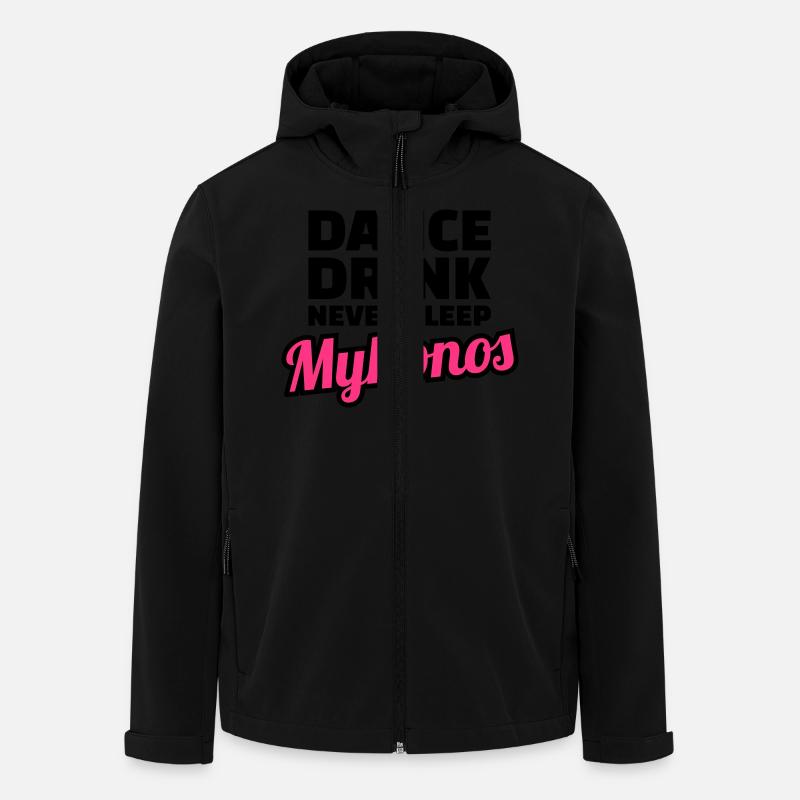 Mykonos - Recycelte Männer Softshell-Jacke von Stanley/Stella - Schwarz