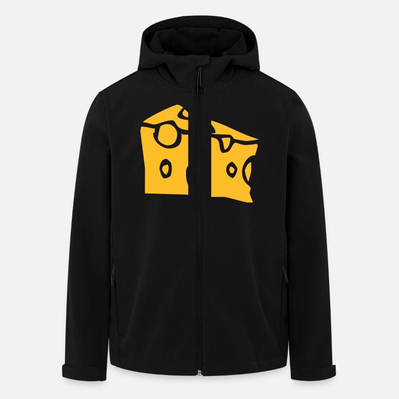 cheese - Recycelte Männer Softshell-Jacke von Stanley/Stella - Schwarz