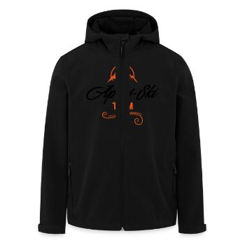 apres ski team - Recycelte Männer Softshell-Jacke von Stanley/Stella - Schwarz - Vorne - AI Model Male 185 light (185cm)
