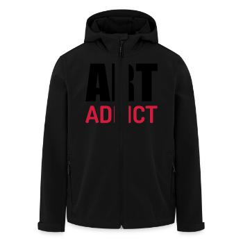 Artist / Art / Künstler / Artiste / Music / Kunst - Men’s Recycled Softshell Jacket by Stanley/Stella - black - Front - AI Model Male 185 light (185cm)