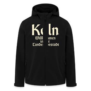 Köln T-Shirt für Düsseldorfer - Recycelte Männer Softshell-Jacke von Stanley/Stella - Schwarz - Vorne - AI Model Male 185 light (185cm)