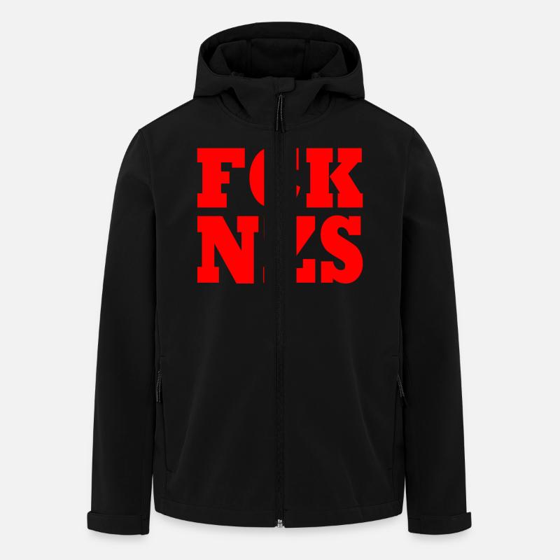 Fck nzs - Men’s Recycled Softshell Jacket by Stanley/Stella - black