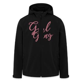 Girl Gang - Bride Squad Bachelorette Party Cadeau - Veste softshell homme en polyester recyclé Stanley/Stella - noir - Devant - AI Model Male 185 light (185cm)