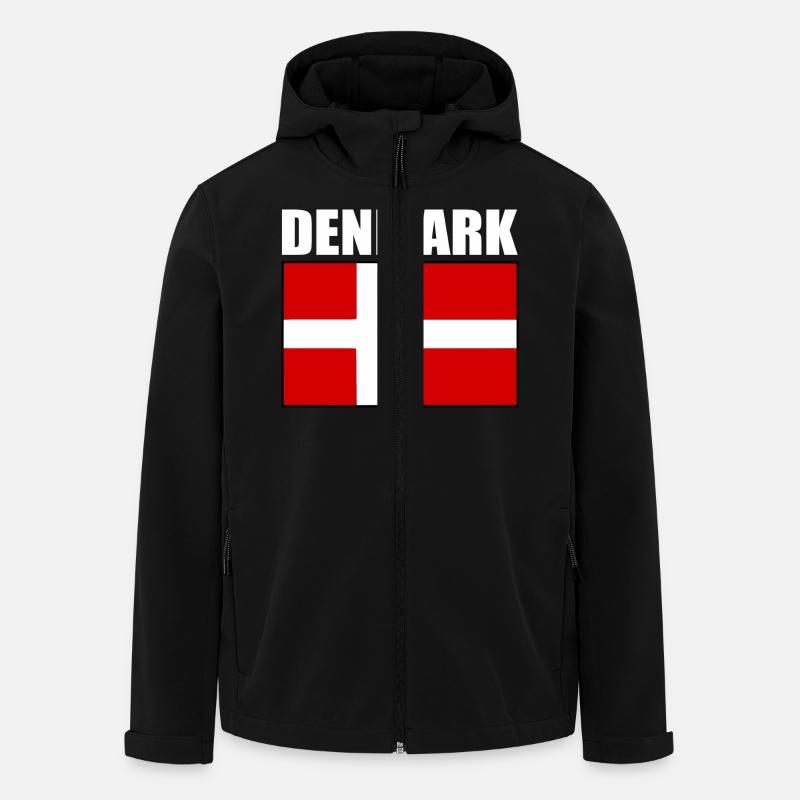 Dänemark - Recycelte Männer Softshell-Jacke von Stanley/Stella - Schwarz