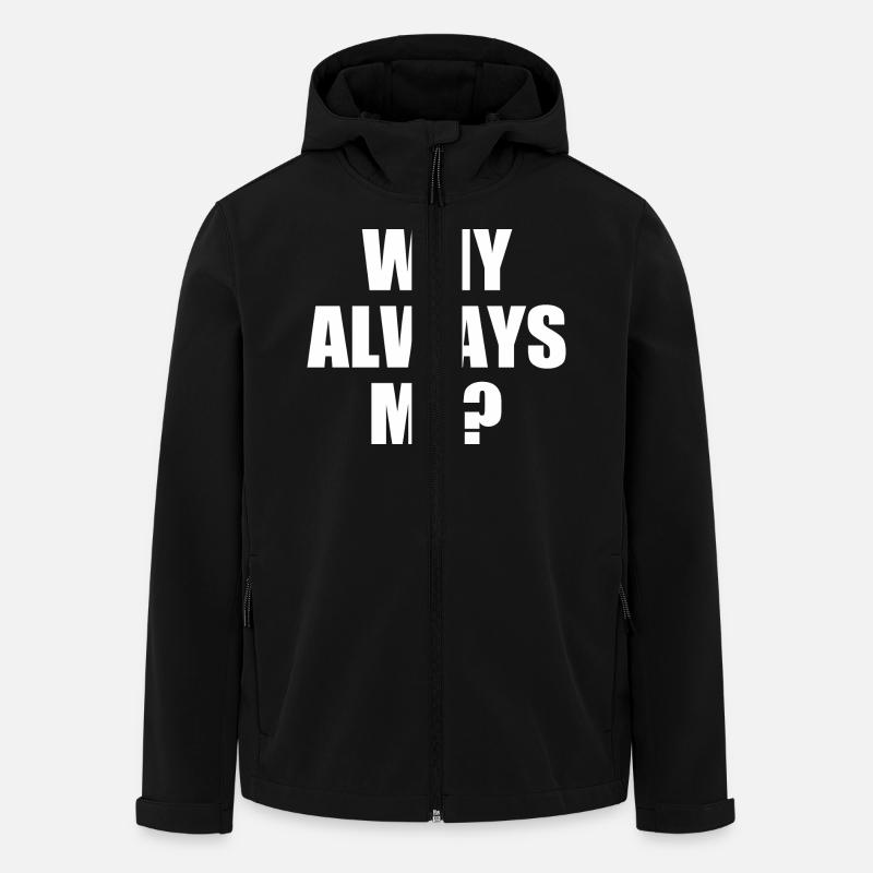 why always me - Men’s Recycled Softshell Jacket by Stanley/Stella - black