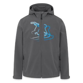 Snowboard - Recycelte Männer Softshell-Jacke von Stanley/Stella - Schwarz - Vorne - AI Model Male 185 light (185cm)
