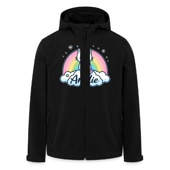 Amelie Name Vorname Einhornkatze - Recycelte Männer Softshell-Jacke von Stanley/Stella - Schwarz - Vorne - AI Model Male 185 light (185cm)