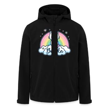Bianka Name Vorname Einhornkatze - Recycelte Männer Softshell-Jacke von Stanley/Stella - Schwarz - Vorne - AI Model Male 185 light (185cm)