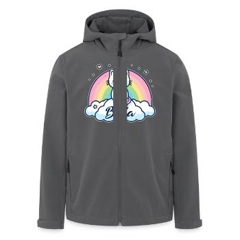 Bella Name First Name Unicorn Cat - Men’s Recycled Softshell Jacket by Stanley/Stella - anthracite - Front - AI Model Male 185 light (185cm)