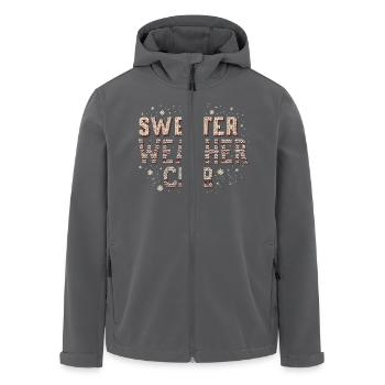 MÉTÉO DES PULLS - Veste softshell homme en polyester recyclé Stanley/Stella - charbon - Devant - AI Model Male 185 light (185cm)