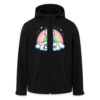 Caro Name Vorname Einhornkatze - Recycelte Männer Softshell-Jacke von Stanley/Stella - Schwarz - Vorne - AI Model Male 185 light (185cm)