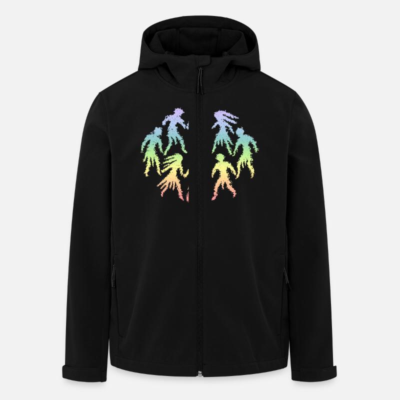 Tanzen - Recycelte Männer Softshell-Jacke von Stanley/Stella - Schwarz