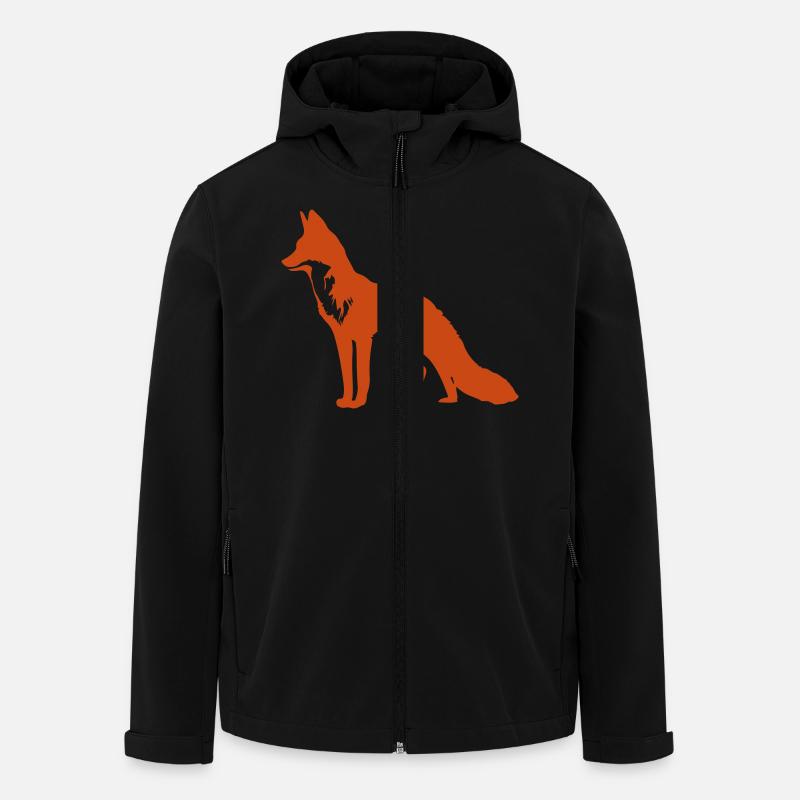 fox - Recycelte Männer Softshell-Jacke von Stanley/Stella - Schwarz