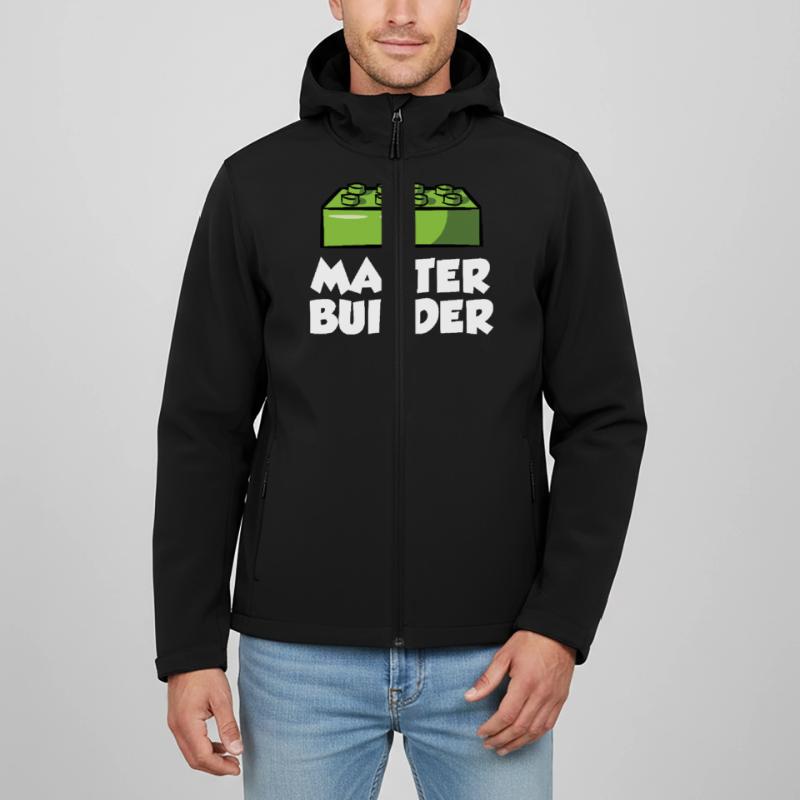 Brick Builder Brick Building Master Builder Men’s Recycled Softshell Jacket by Stanley/Stella