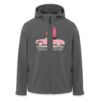 A heart that can go anywhere Love has no limits - Men’s Recycled Softshell Jacket by Stanley/Stella - black - Front - AI Model Male 185 light (185cm)