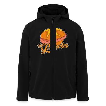 Team Leberkas – Das perfekte T-Shirt für Leberkäse - Recycelte Männer Softshell-Jacke von Stanley/Stella - Schwarz - Vorne - AI Model Male 185 light (185cm)