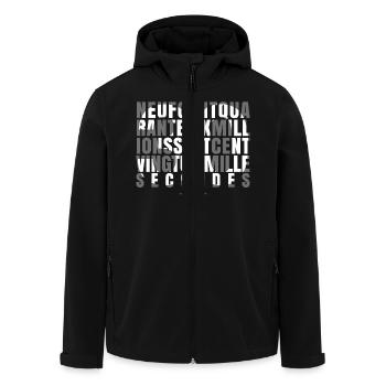 30 ans en quelques secondes 30e anniversaire de la France - Veste softshell homme en polyester recyclé Stanley/Stella - noir - Devant - AI Model Male 185 light (185cm)