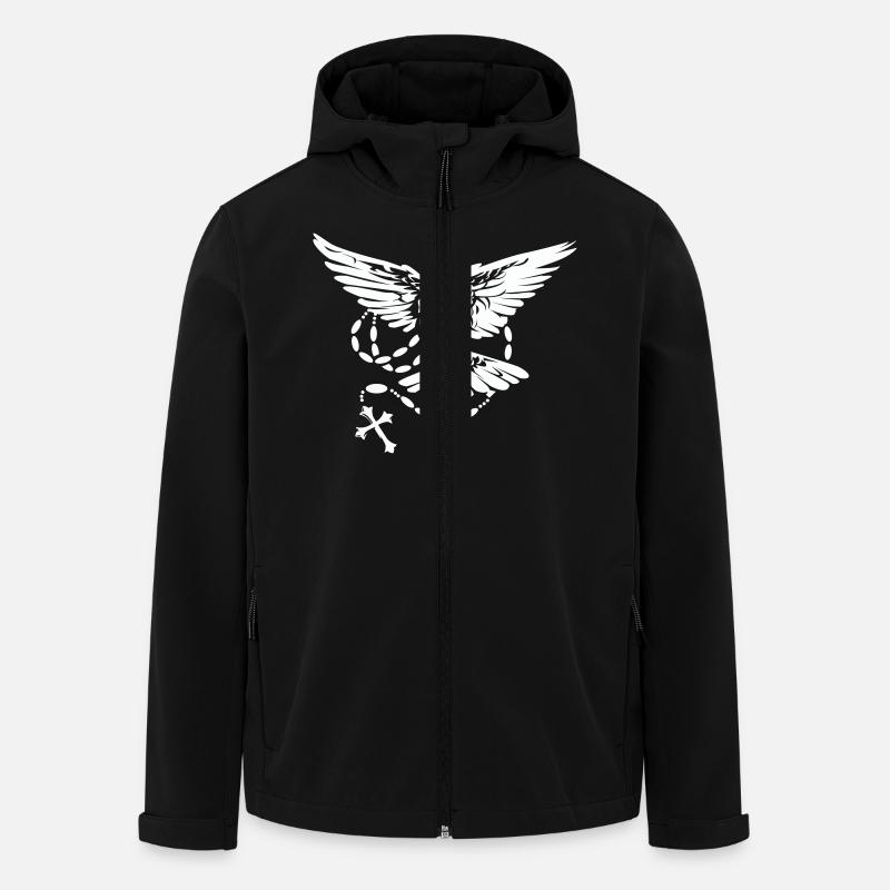 Colombe Saint- - Veste softshell homme en polyester recyclé Stanley/Stella - noir